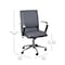 Flash Furniture Gray LeatherSoft Office Chair with Chrome Arms GO-21111B-GY-CHR-GG - alternate 4